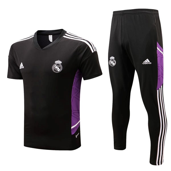 Camiseta Real Madrid Conjunto Completo 2022 2023 Negro